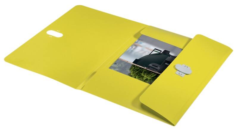 Leitz Recycle Dreiflügelmappe 4622 DIN A4 Klimaneutral Gelb 80 % recycelter Kunststoff