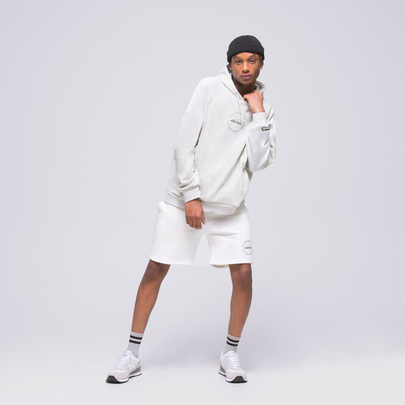 ELLESSE SWEATSHIRT Z KAPTUREM GIARADINI LGREY MRL OH HOODY Grau