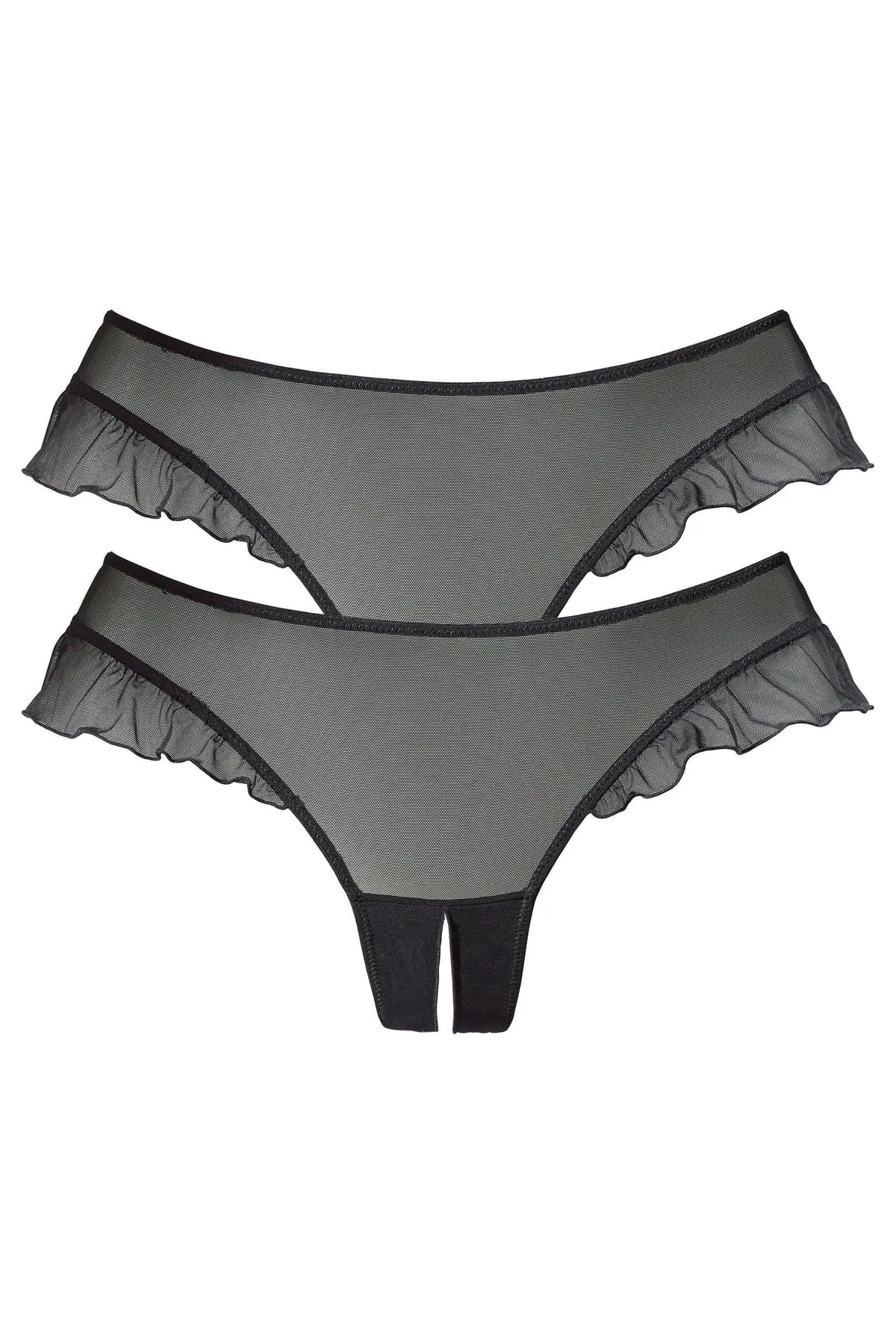 PETITE FLEUR GOLD  Slip - Schwarz - Unifarben