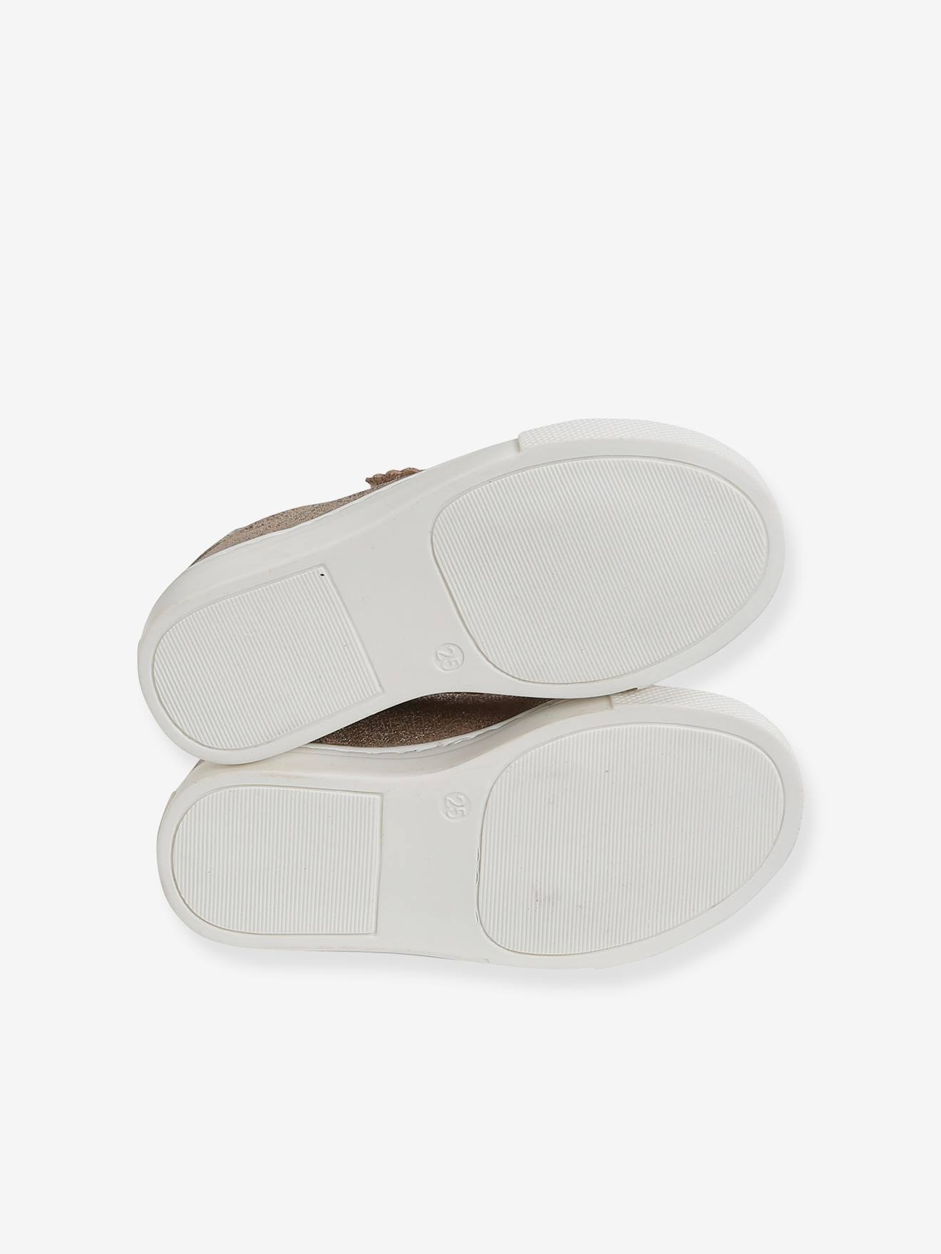 Vertbaudet Mädchen Sneakers mit Klettverschluss, Anziehtrick - bronze