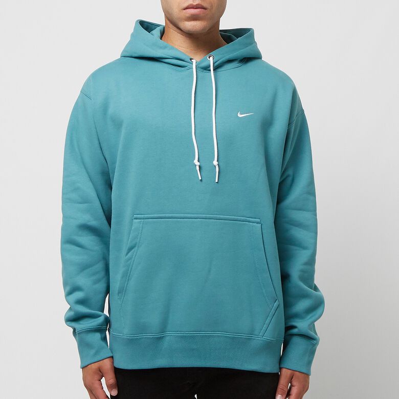 NIKE Solo Swoosh Fleece Hoodie noise aqua/white