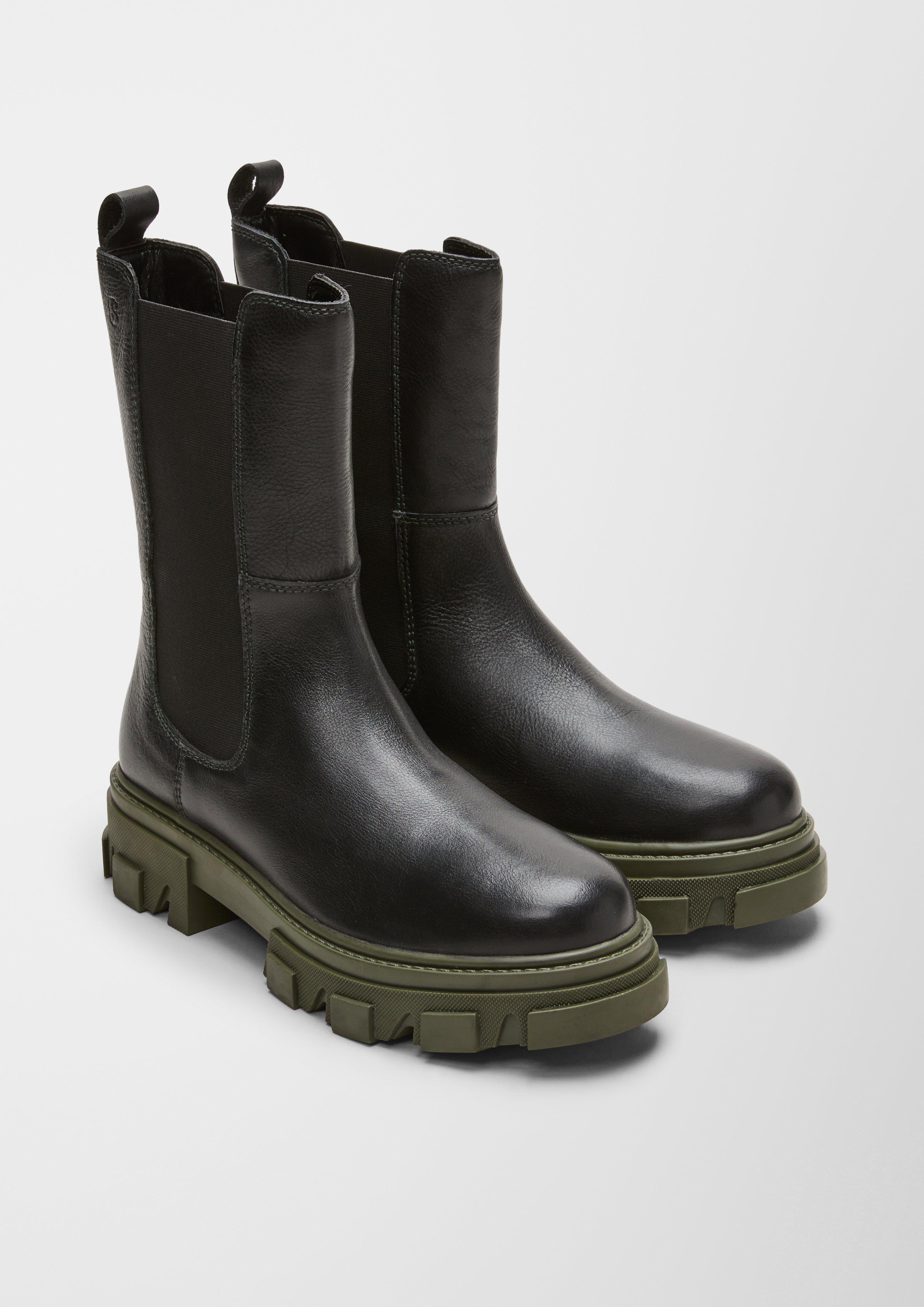 Chunky Boots aus Glattleder  6006594-071