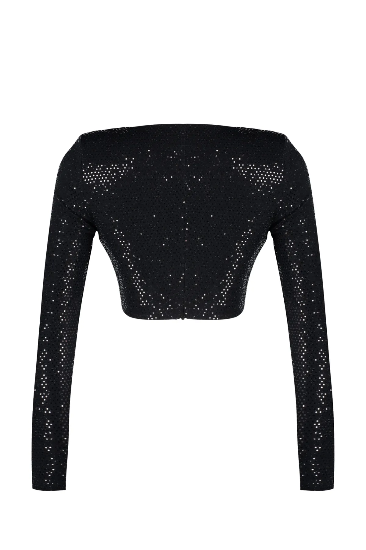Trendyol Collection  Schwarz glänzendes Bustier TPRAW24BS00008