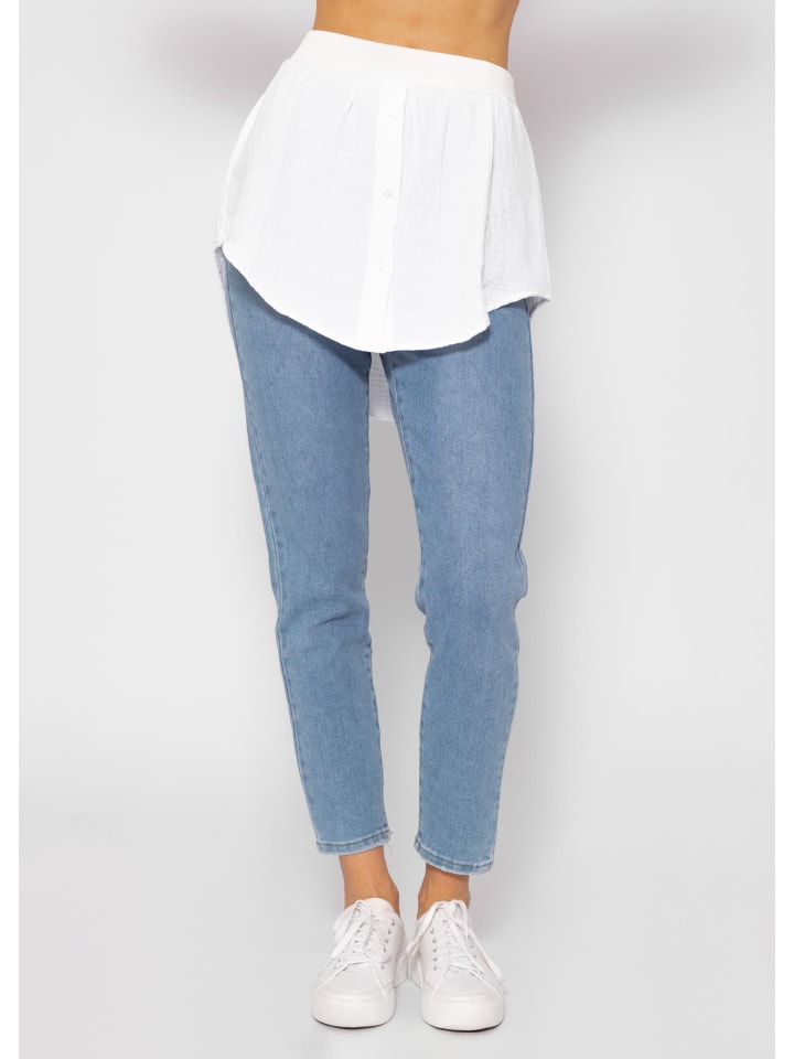 SASSYCLASSY Unterrock aus Musselin in Weiß günstig kaufen S/M