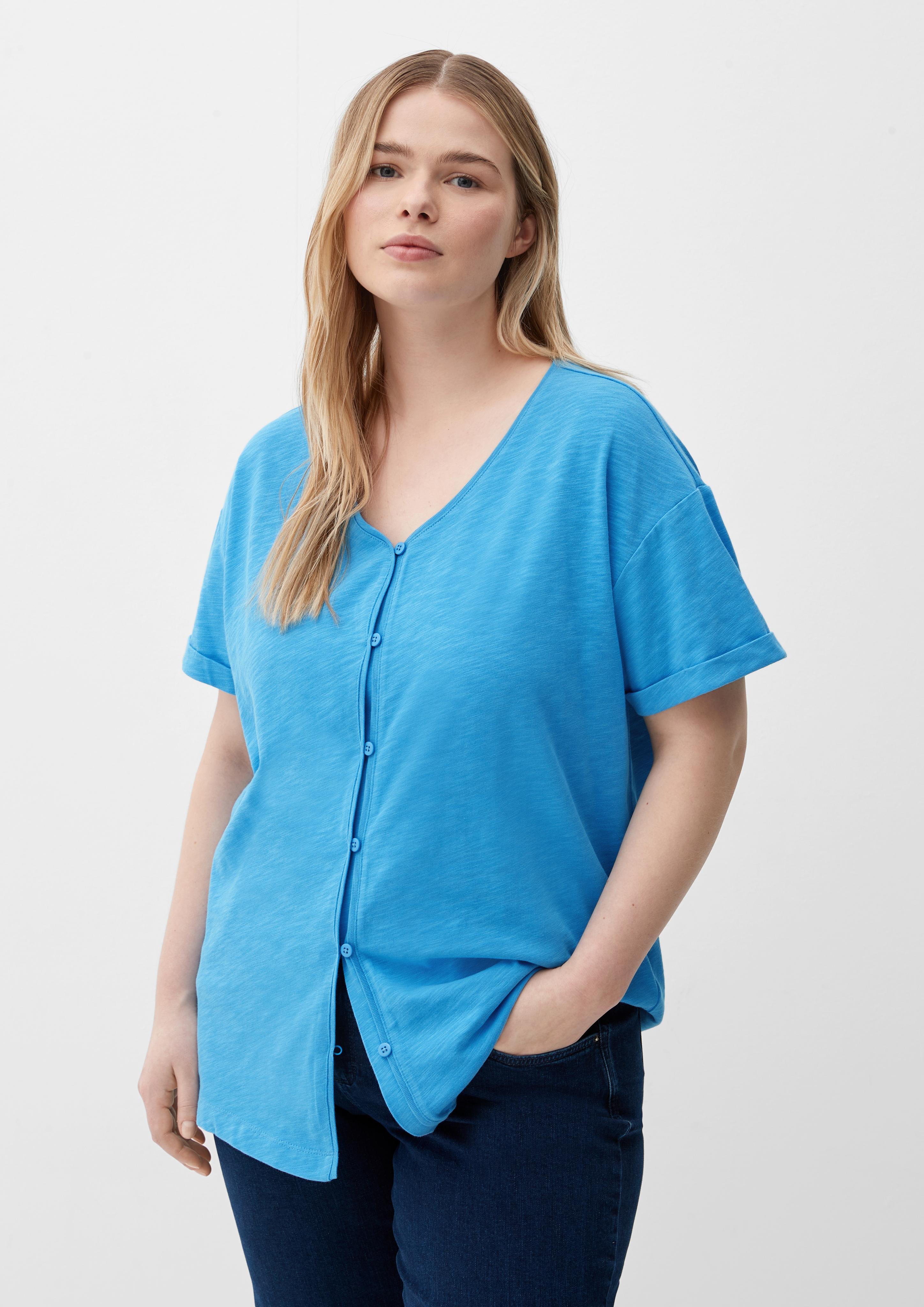 T-Shirt mit Knopfleiste  2129825-5501
