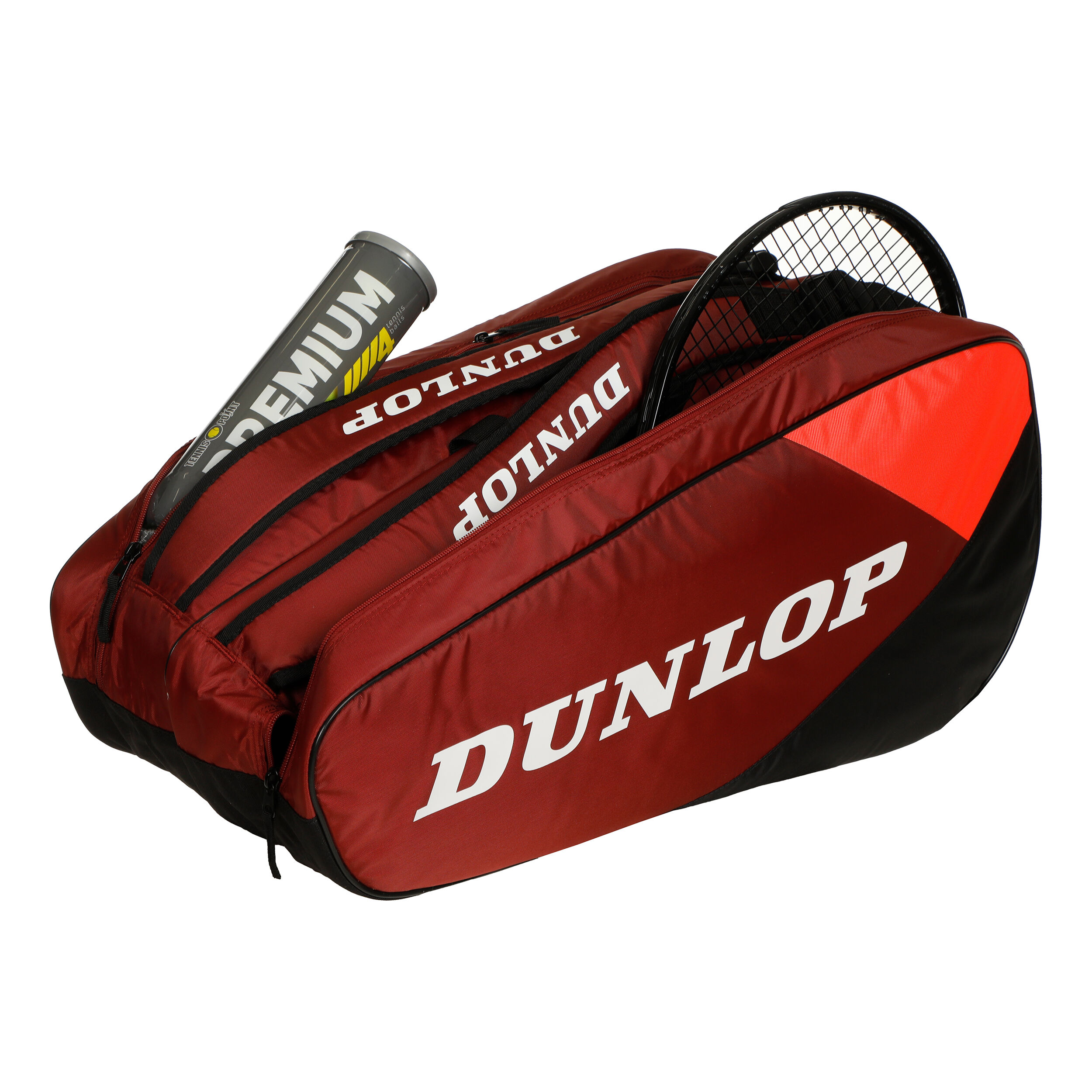 CX Club Schlägertasche 10er - Schwarz, Rot