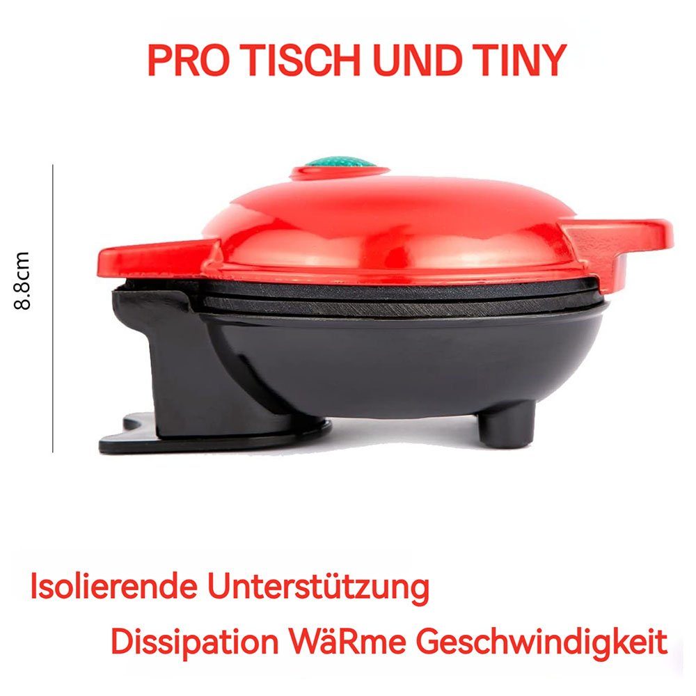 MOUTEN Sandwichmaker Mini-Herz-Waffeleisen, kleines Waffeleisen mit Antihaftbeschichtung