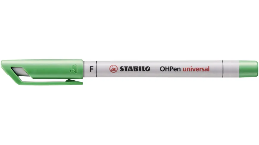 STABILO® Folienstift - STABILO OHPen universal - wasserlöslich fein - 4er Pack - grün, rot, blau, schwarz sortiert