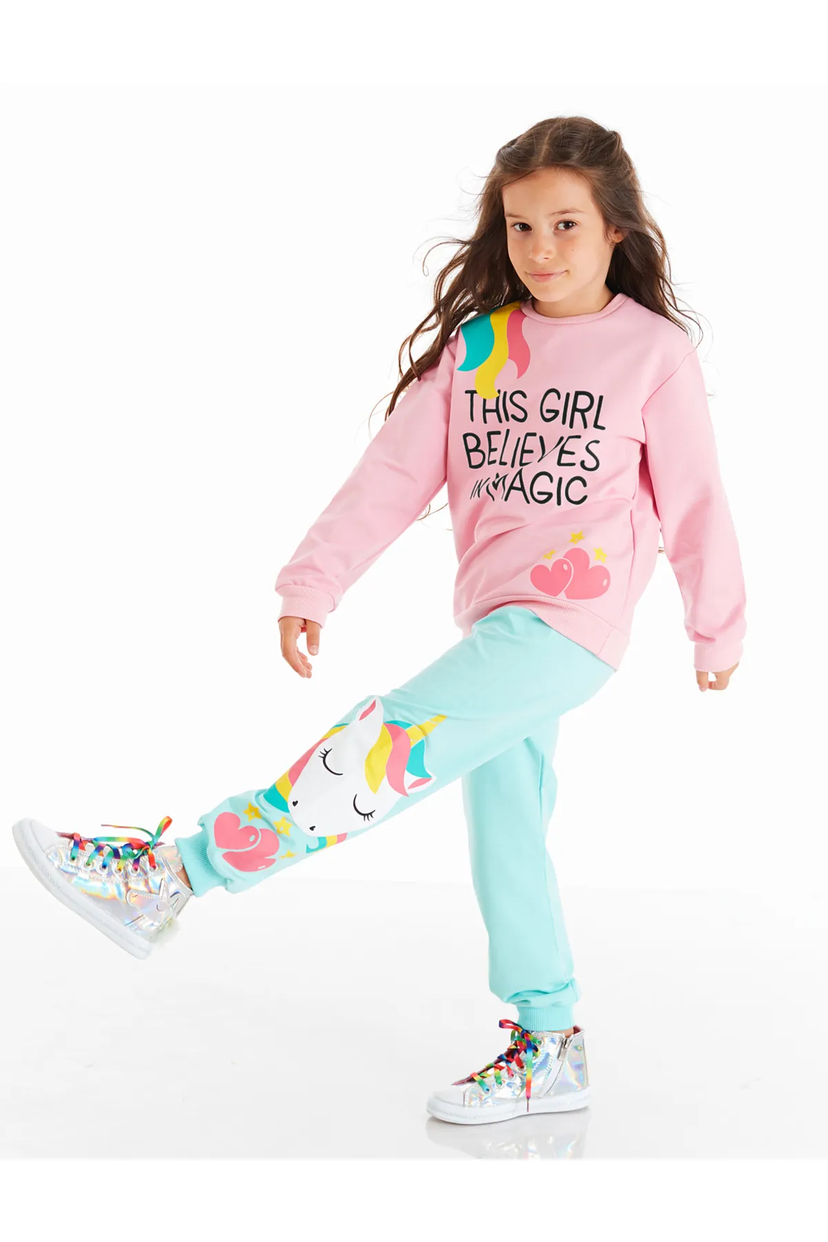 Denokids  Girl Magic Mädchen-Trainingsanzug-Set