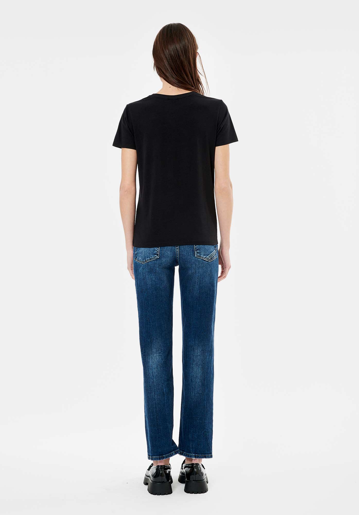 LOVE   T-shirt noir Femme