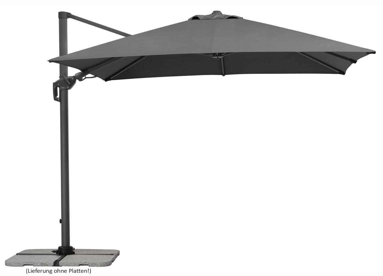 Schneider Schirme Schneider Ampelschirm RHODOS TWIST ca. 300 x 300 cm, anthrazit