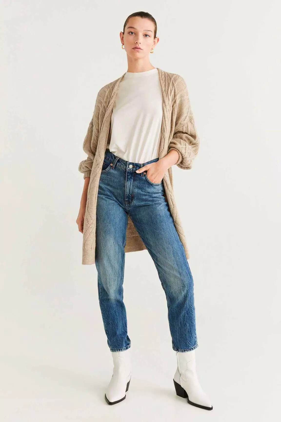 Mango Cardigans Femme couleur gris