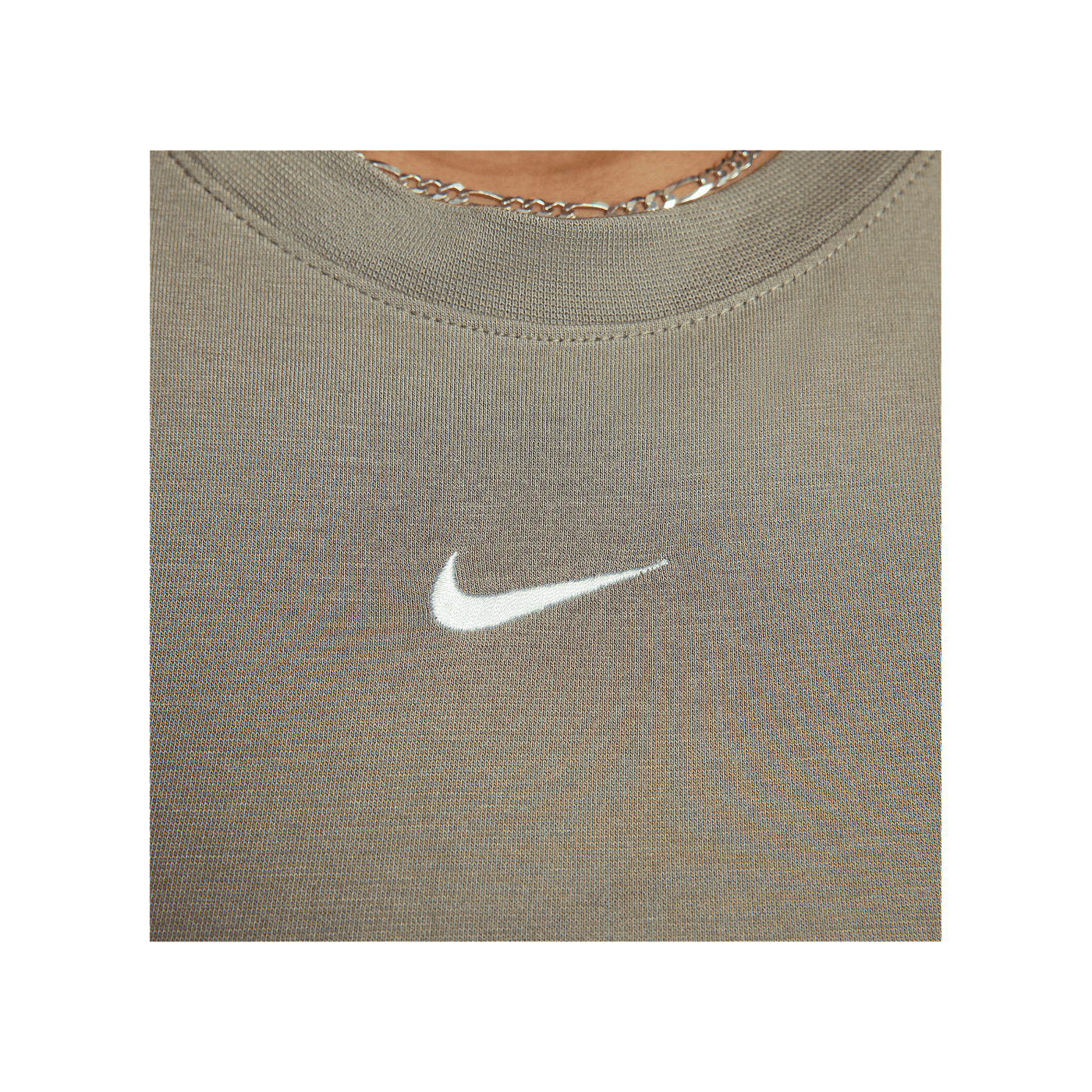Nike Essential SLM Crop T-Shirt Damen Beige F320