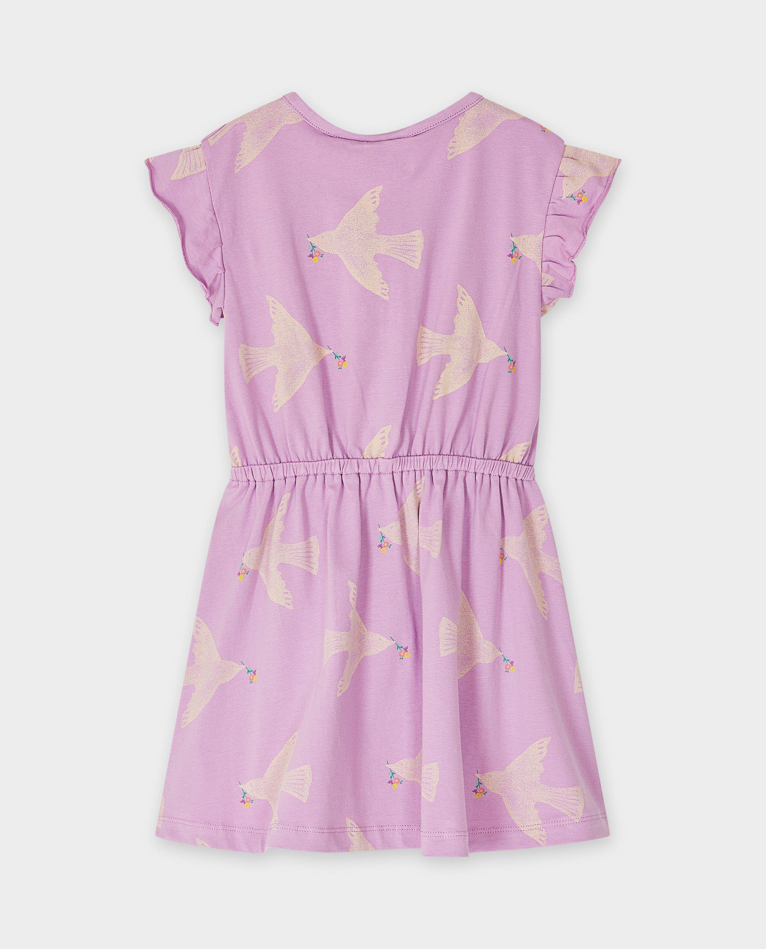 Rochie Jubilation cu imprimeu de păsări violet