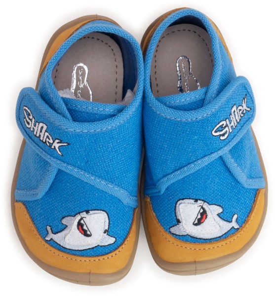 bar3foot Elf ~ Pascal Slipper ~ Hai Blau