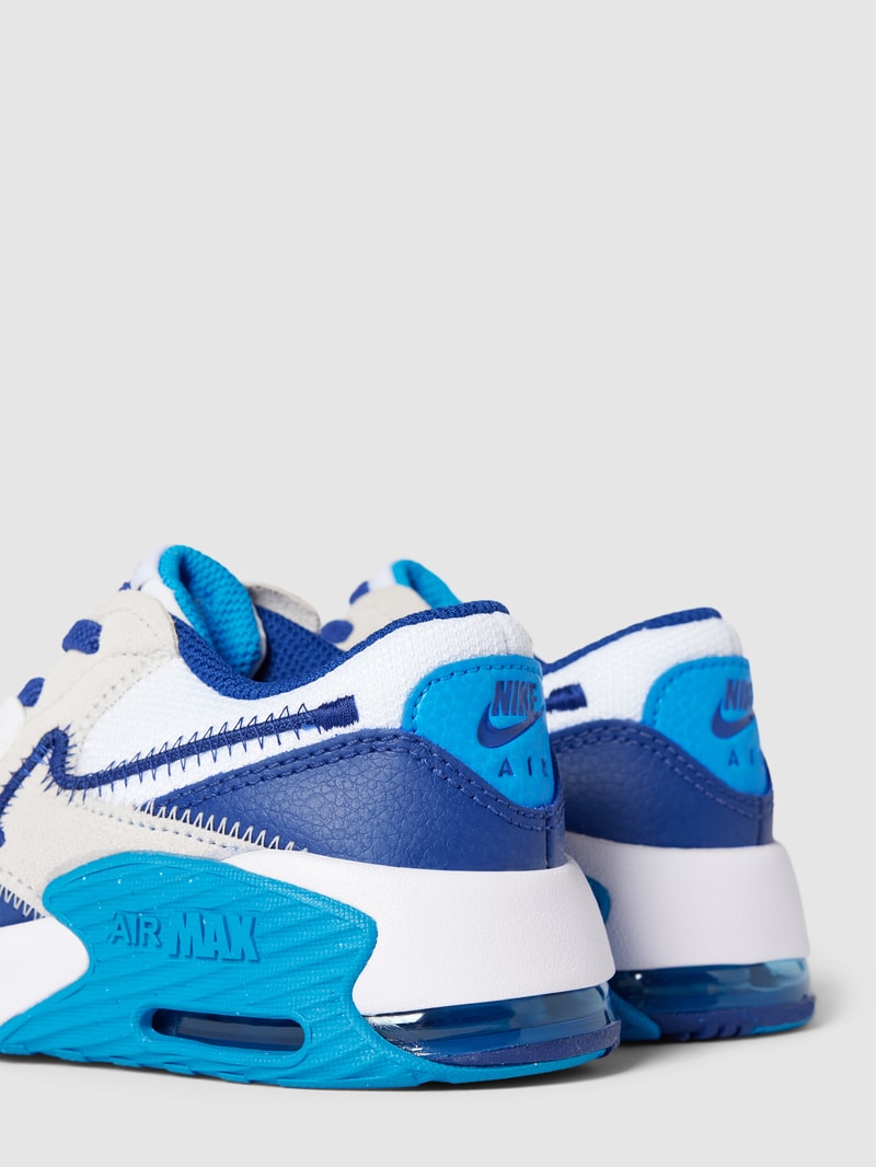 Sneaker aus Leder-Mix in weiß