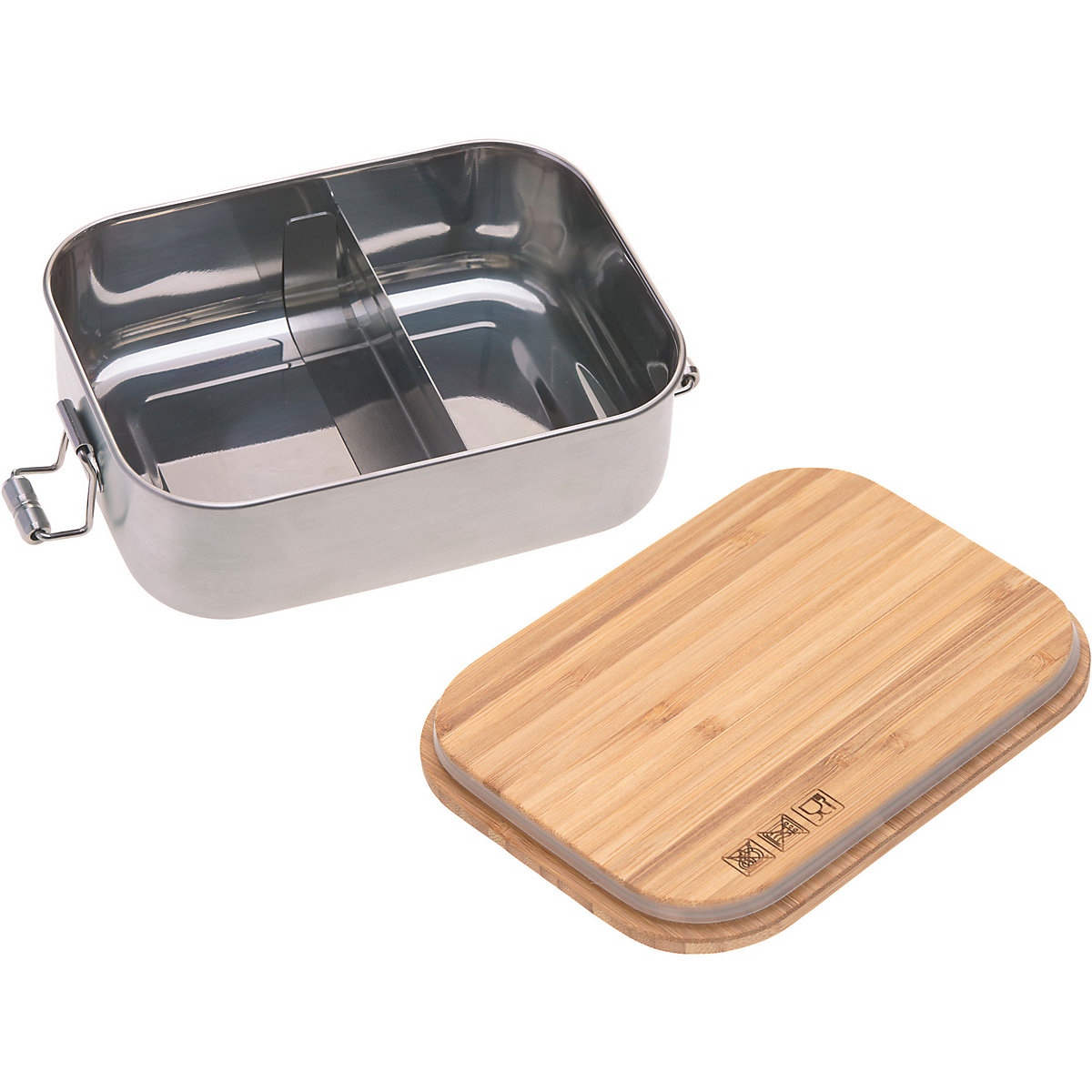 Edelstahl Brotdose Bamboo Garden Explorer