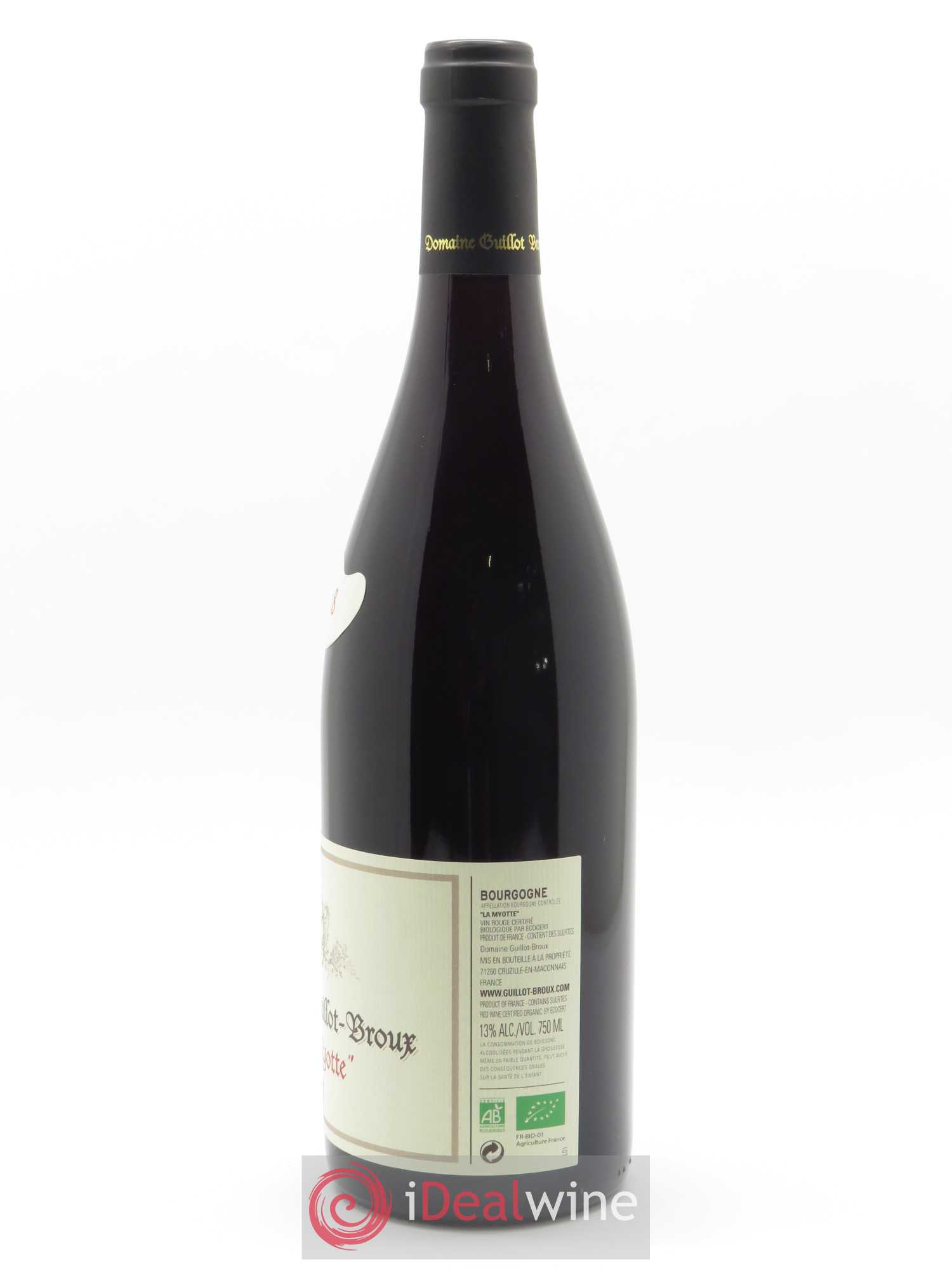 Bourgogne La Myotte Guillot-Broux (Domaine)  2018 - Lot de 1 Bouteille