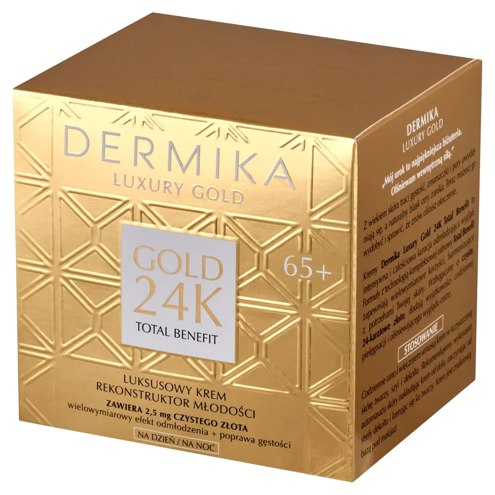 Dermika Luxury Gold 24k luksuzna krema za obnovu kože 65+ dan/noć