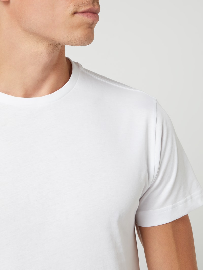 T-Shirt aus Baumwolle im 2er-Pack in weiß