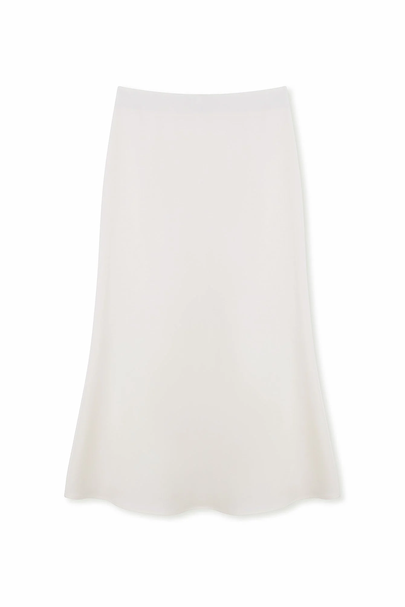 Luftiger Midirock mit hoher Taille