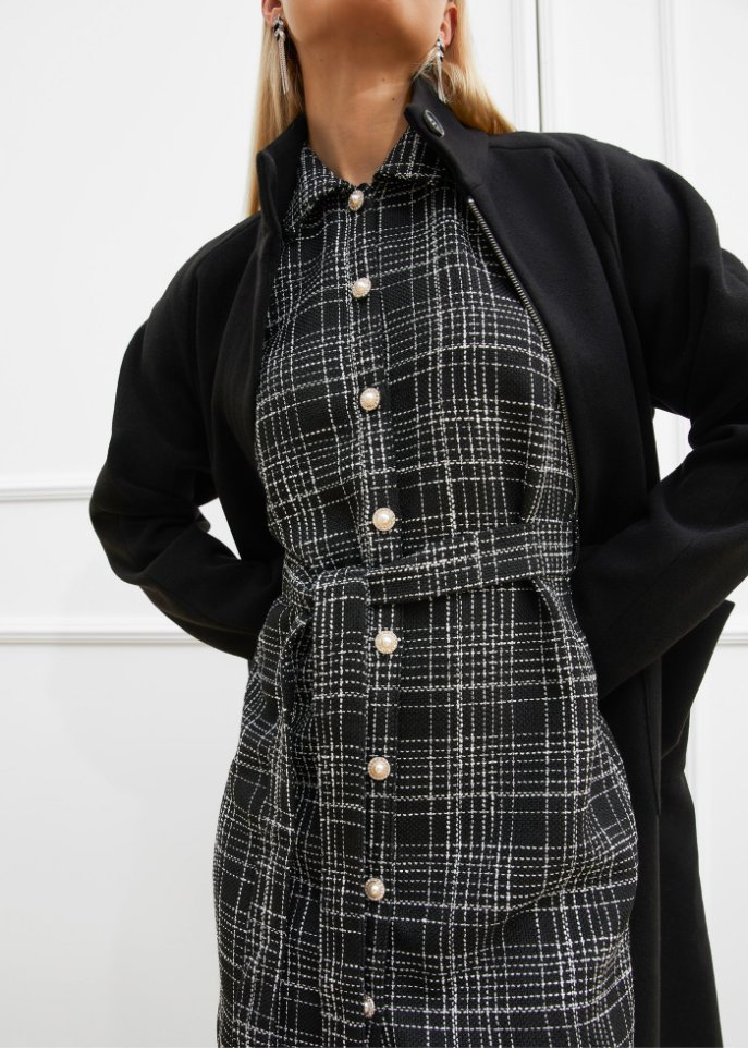 Kleid mit Chiffonärmeln