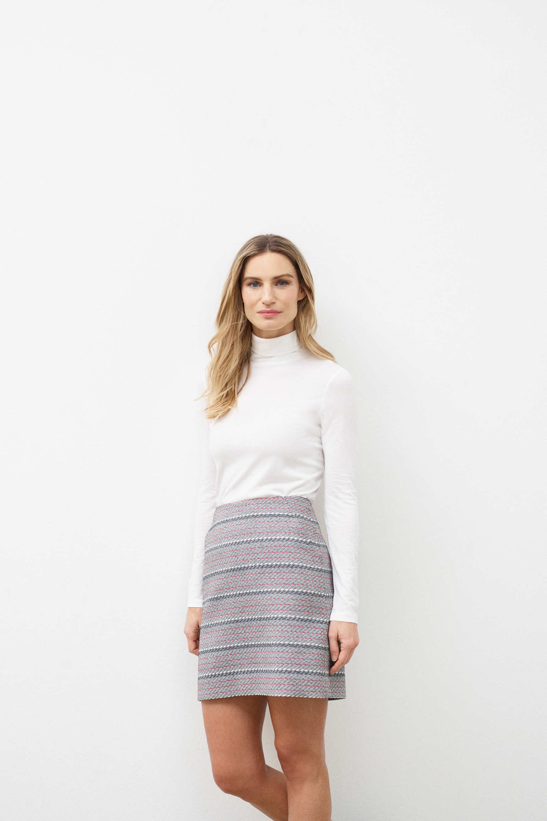 jupe augustine bleu marine femme
