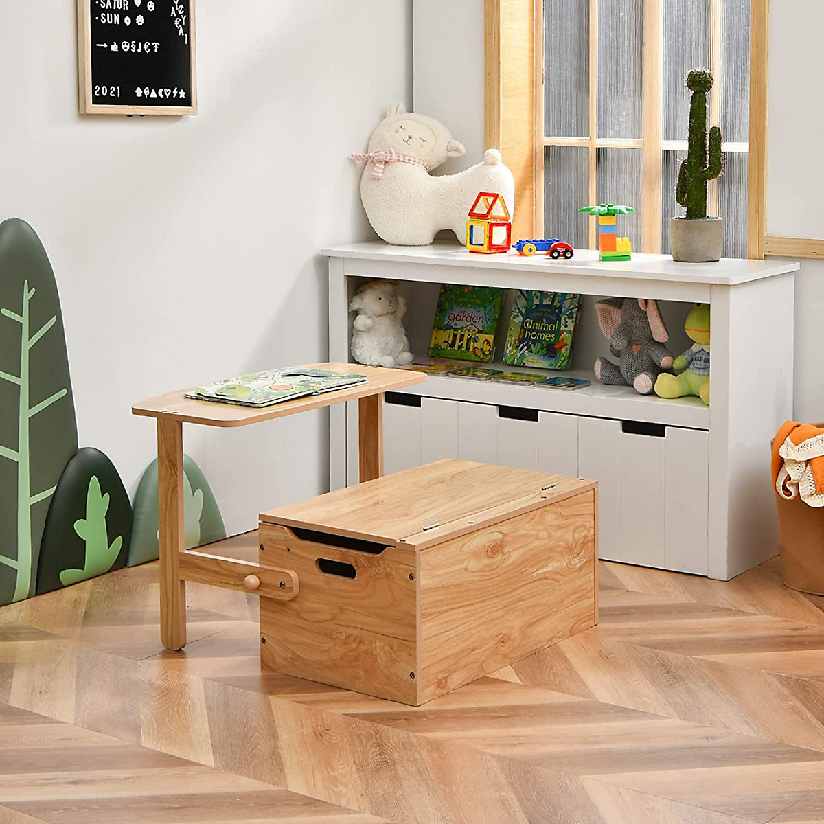 Kinder-Aktivitätstisch mit Schreibtisch & Aufbewahrungsbox