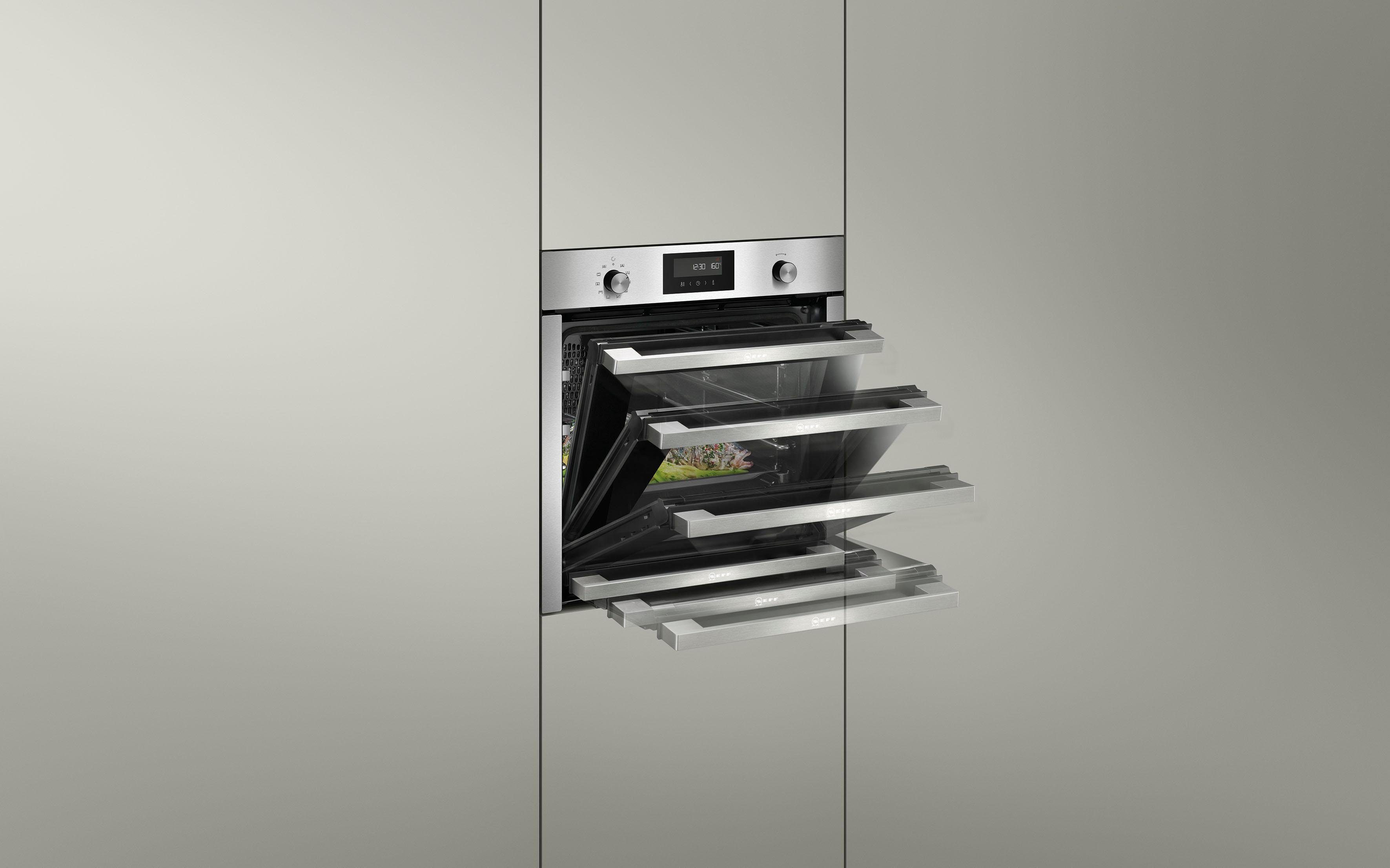 NEFF Einbaubackofen B4CCE2AN0, mit Teleskopauszug nachrüstbar, easyClean, mit Slide&Hide®
