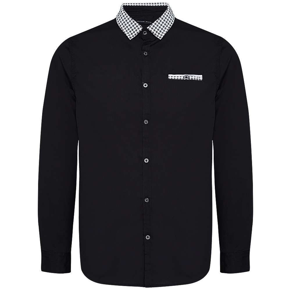 Process Black Jeffery Herren Casual Hemd MSH-PB69JEFFERY BLACK