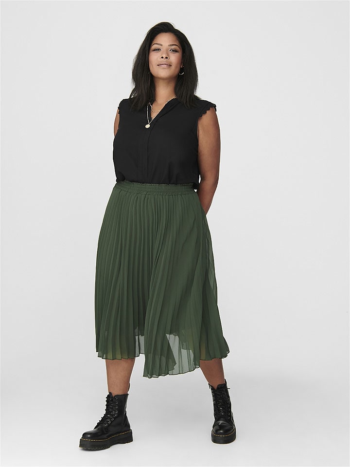 ONLY Carmakoma Bluse in Schwarz günstig kaufen