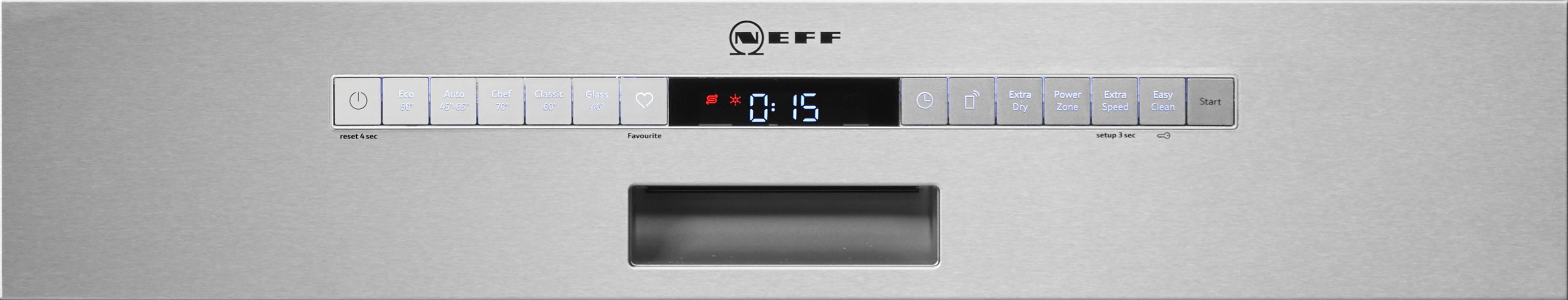 NEFF teilintegrierbarer Geschirrspüler N 50, S145HTS15E, 12 Maßgedecke