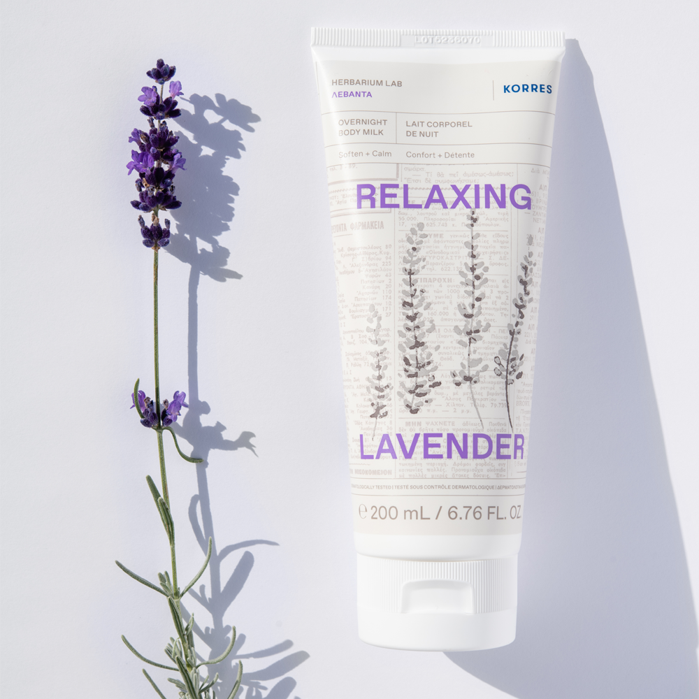 Korres RELAXING LAVENDER Körpermilch für die Nacht 200 ml