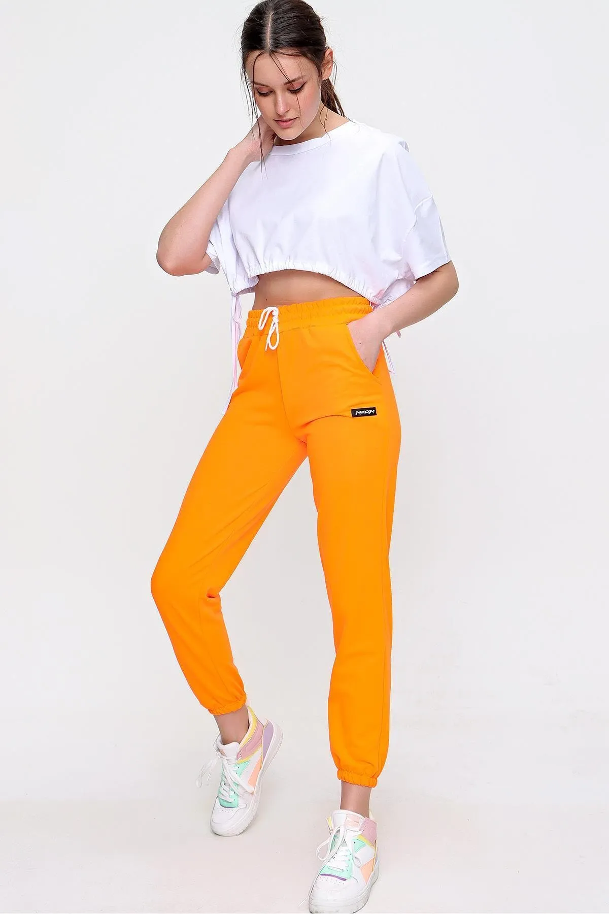 Trend Alaçatı Stili  Jogginghose - Orange - Jogger