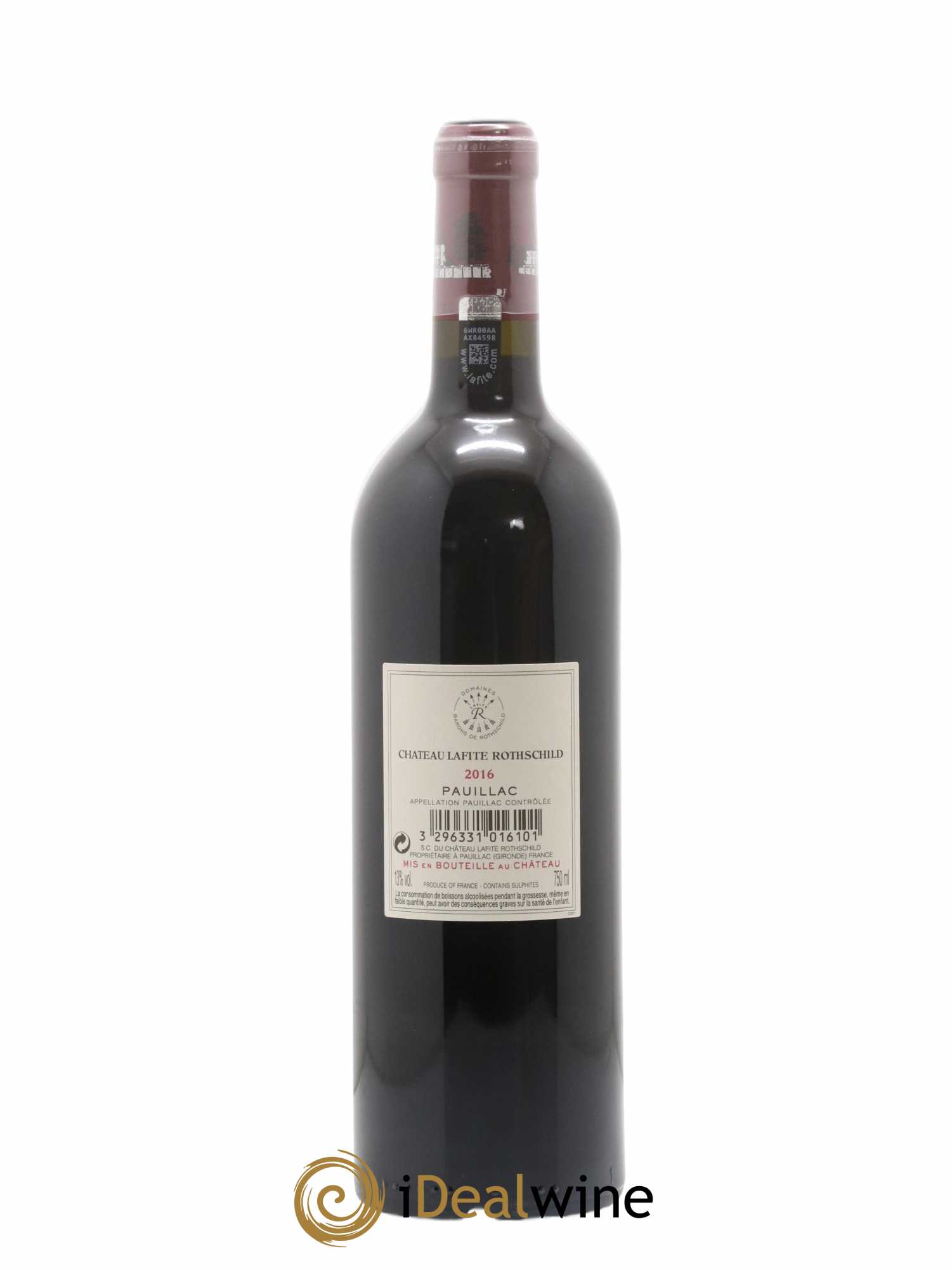 Château Lafite Rothschild 1er Grand Cru Classé  2016 - Lot de 1 Bouteille