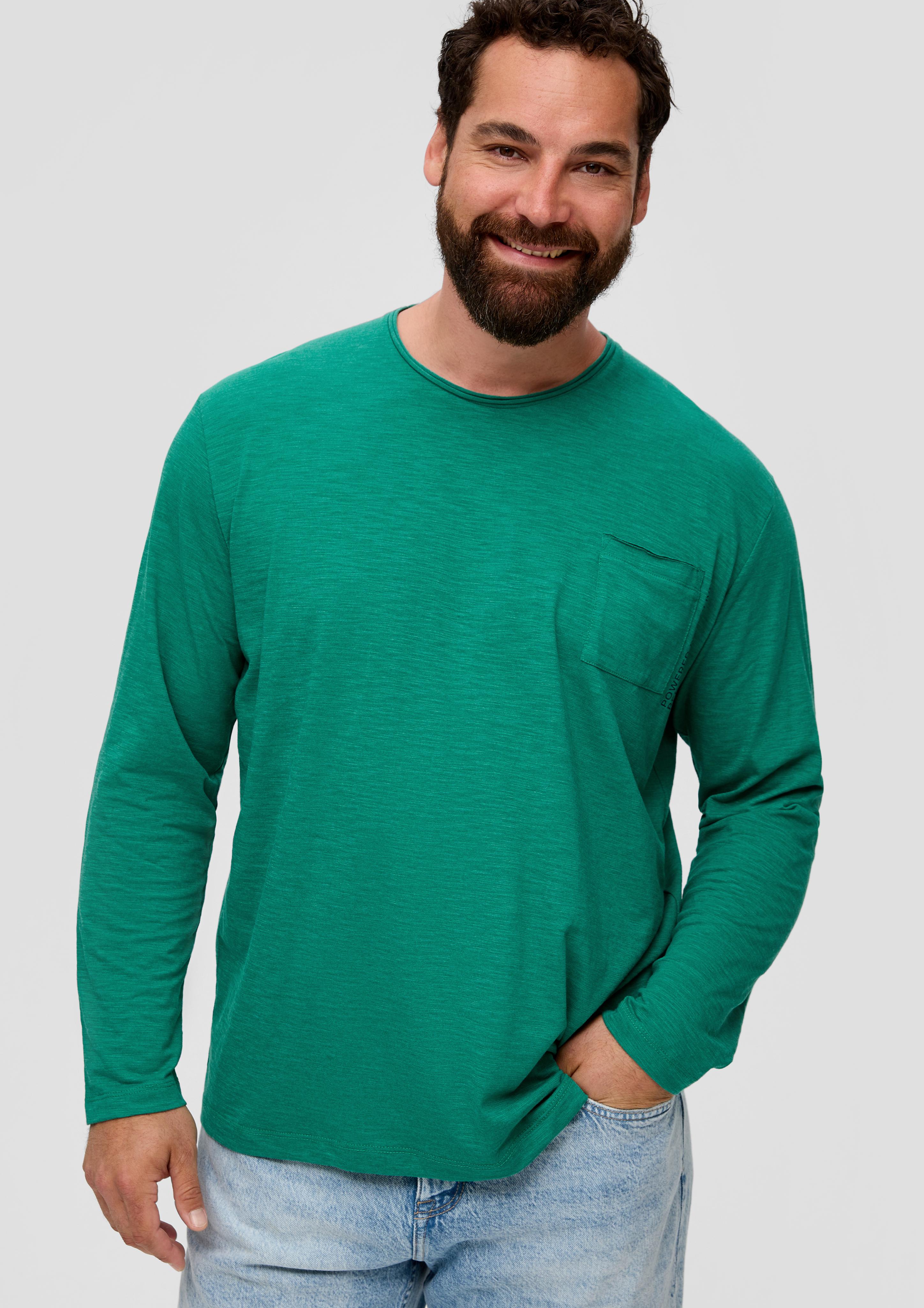 Longsleeve mit aufgesetzter Brusttasche  2146833-76W1