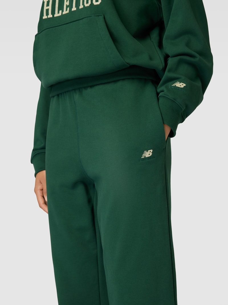 Sweatpants mit Logo-Stitching Modell 'Athletics Remastered' in dunkelgrün