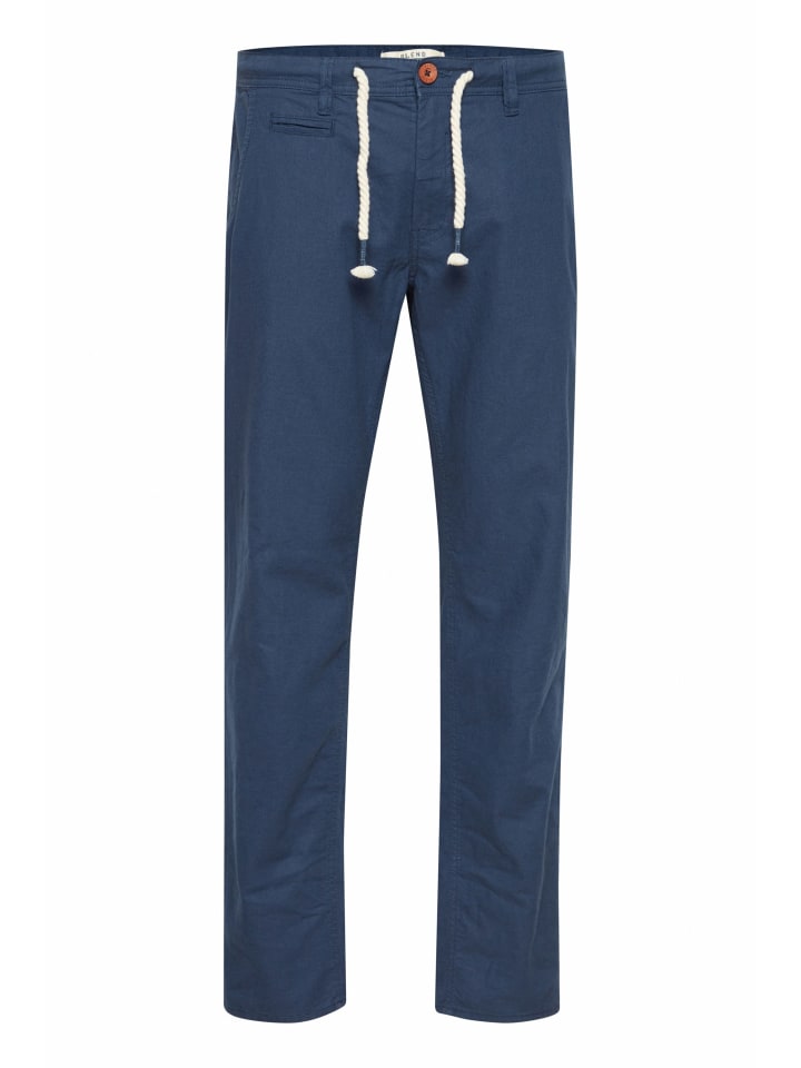 BLEND Leinenhose BHLanias 20711284ME lange Leinenhose mit Kordel im Bund in Blau günstig kaufen