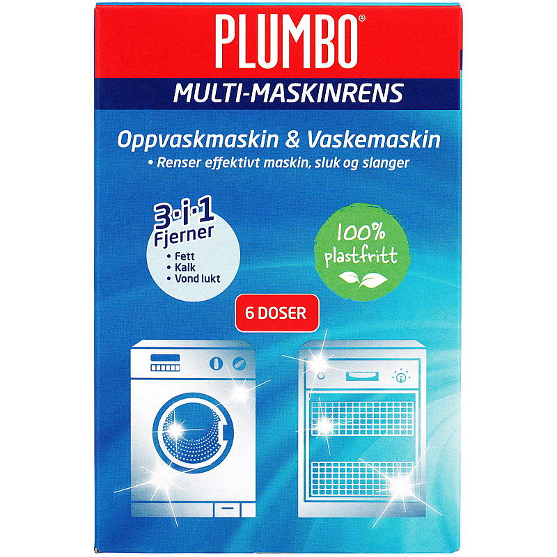 Plumbo Plumbo 6 stk Multi-Maskinrens