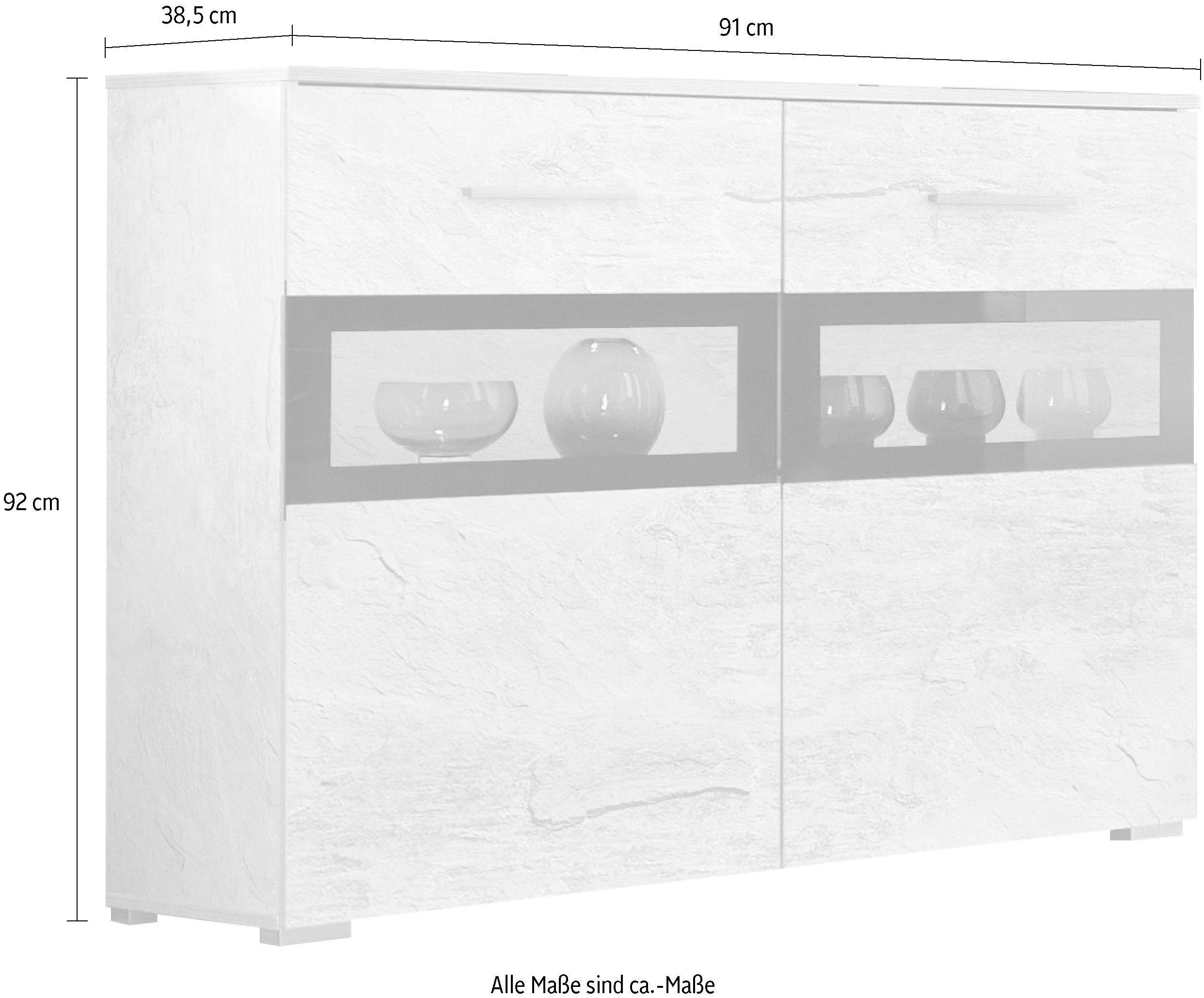 Helvetia Sideboard Sarah, Breite 91 cm