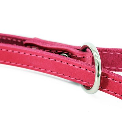 Heim Verstellbare Führleine mit Ziernaht, pink