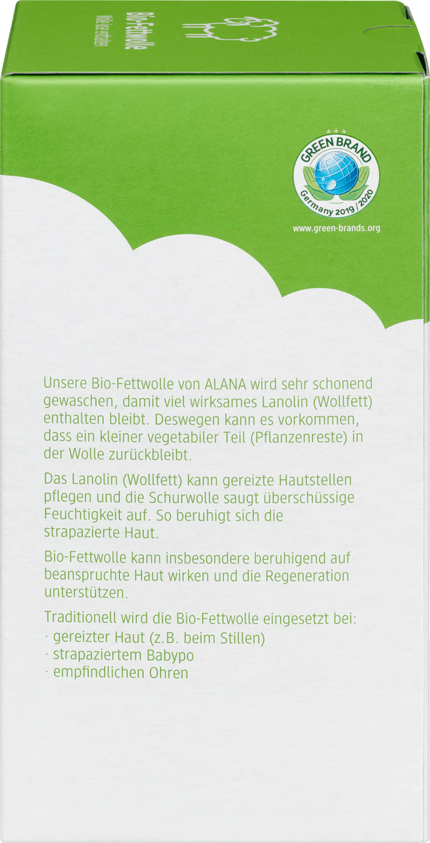 Fettwolle zum Zupfen, 50 g