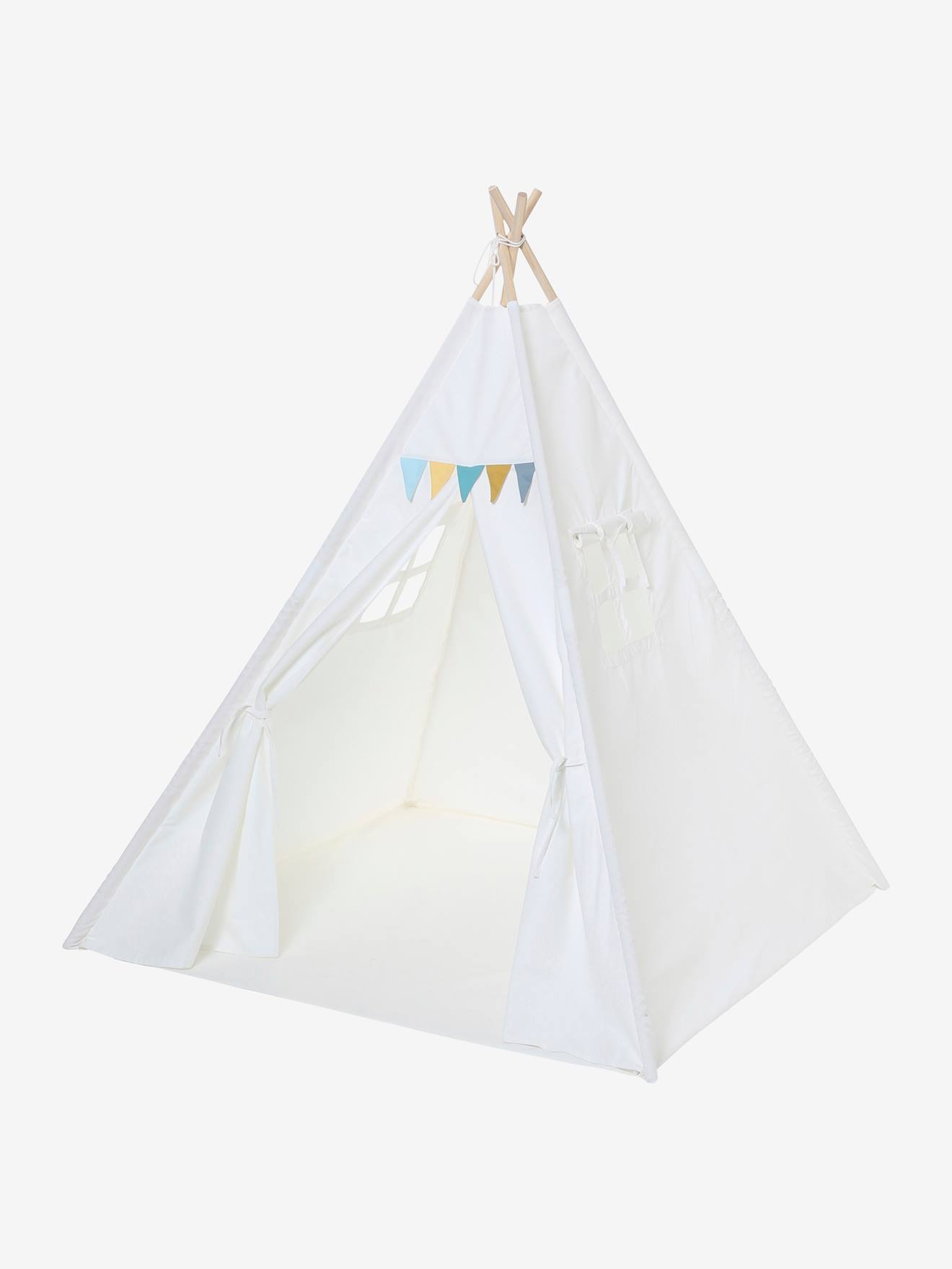 Vertbaudet Kinder Spielzelt, Tipi FALKE - wollweiß