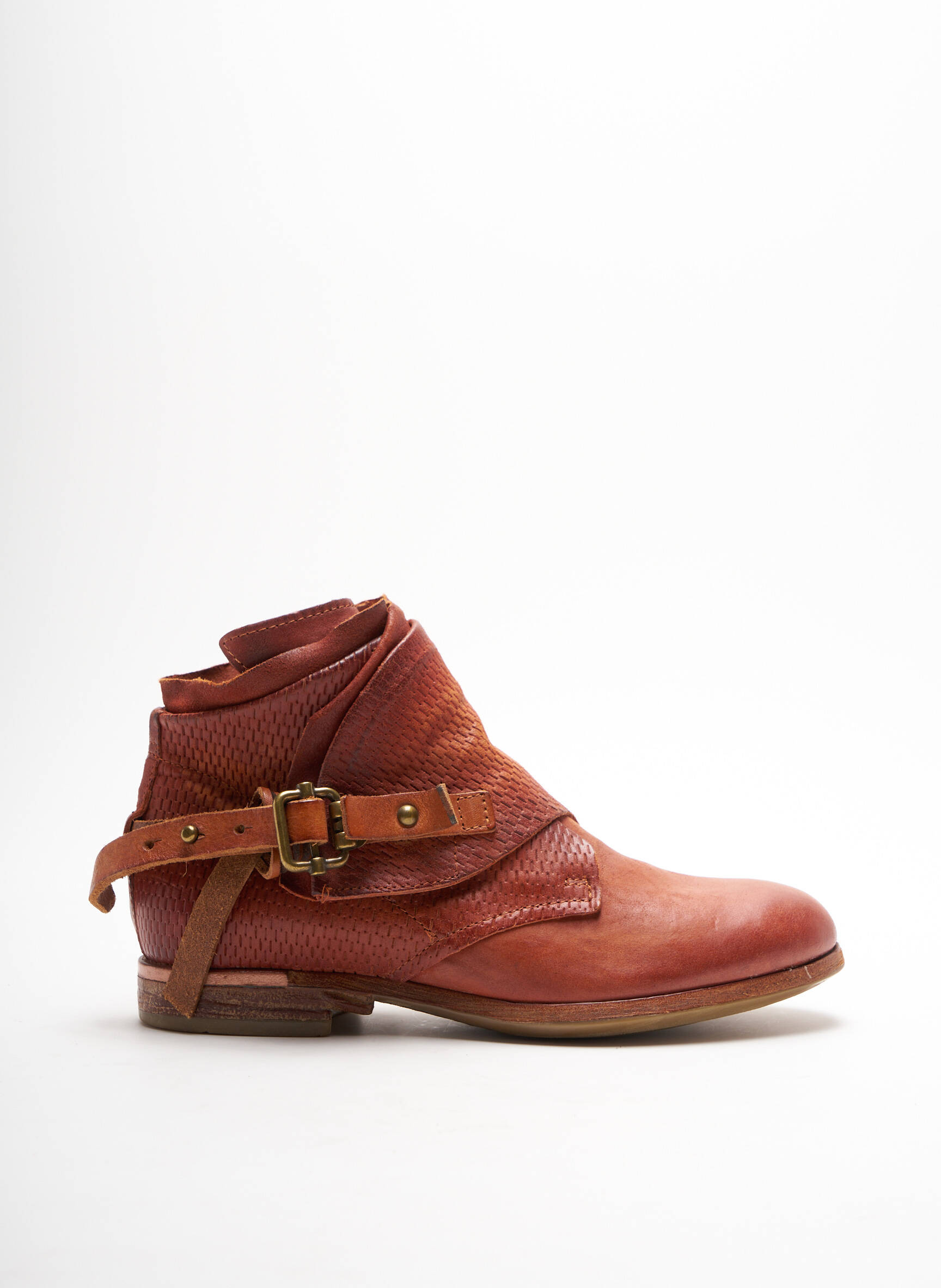 A S 98 Bottines Femme couleur orange