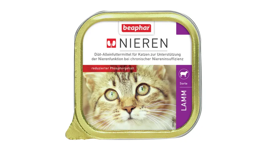 beaphar Katzennassfutter Nierendiät +Lamm100g 100 g