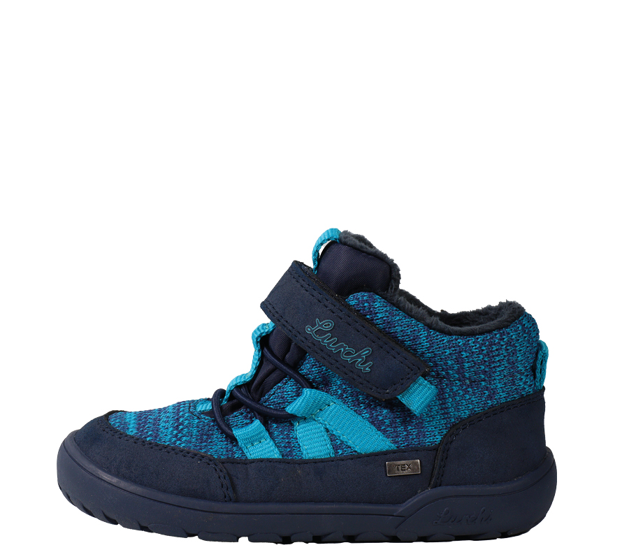 Lurchi Sneaker Jaden-TEX Barefoot - navy-turkis