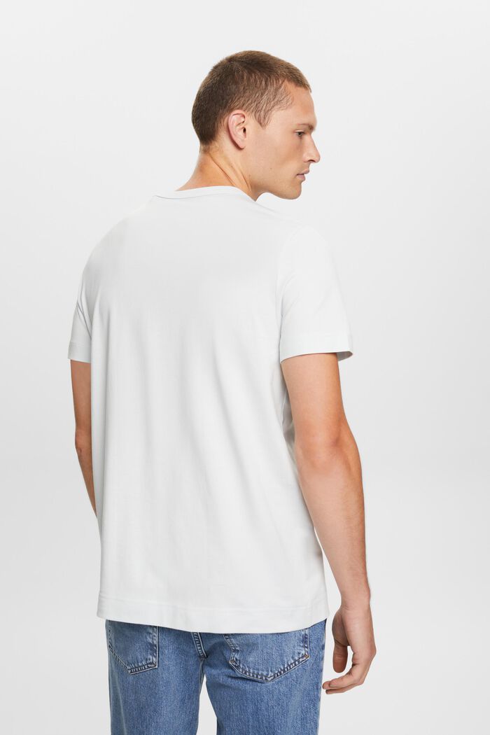 Jersey-T-Shirt mit Stickerei, 100% Baumwolle