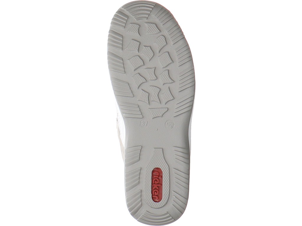 RIEKER Sportliche Slipper weiss L0539