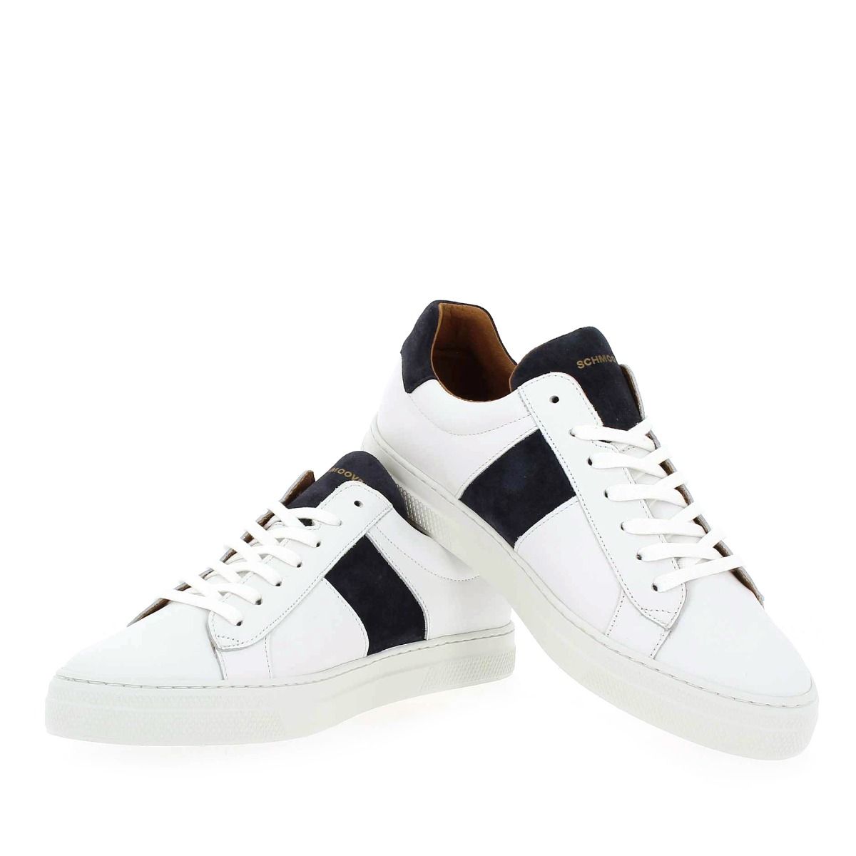 Schmoove  SPARK GANG NAPPA/SUEDE - Blanc Marine