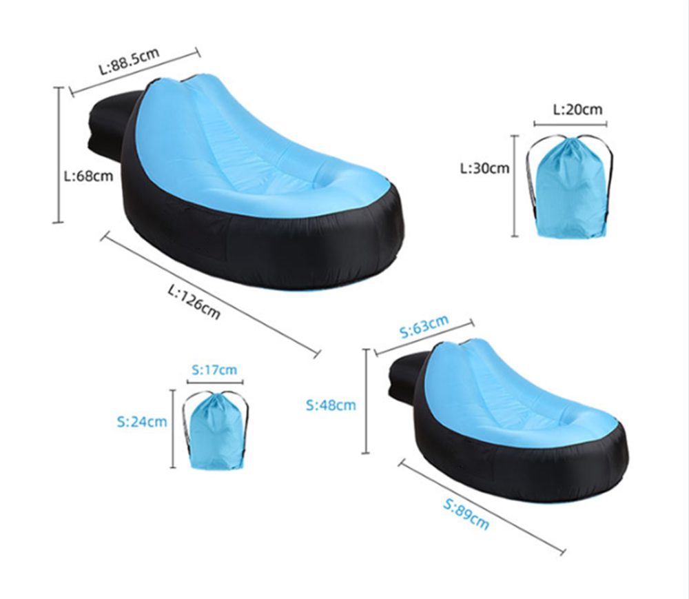 FRUNS Luftsessel Aufblasbare Liege, wasserdichte Anti-Leckluft-Sofa